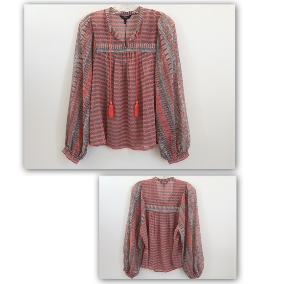 Lucky Brand Tops - Lucky 🍀 Brand Peasant Puff Blouse || M || NWT